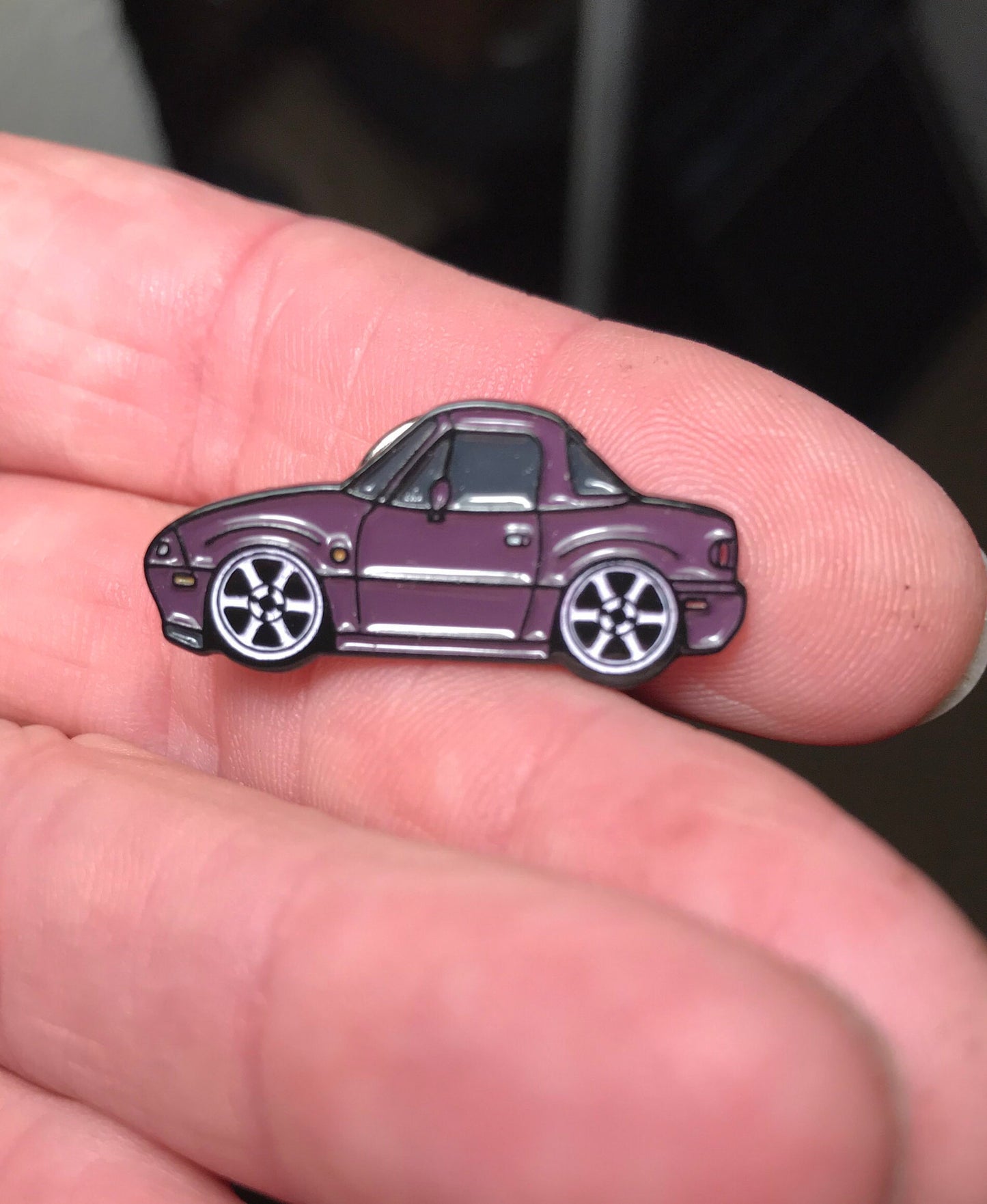 NA MERLOT hardtop pin, lapel pin, badge, stick, Enamel, Auto, car pins, LapelPins - Miata, MX5, Roadster NA Merlot