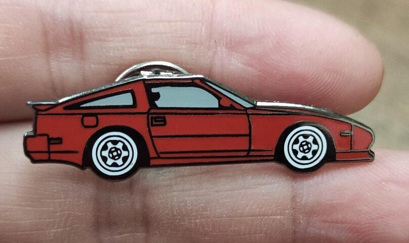NISSAN #300ZX #Z31 #Enamel #AutoLapelPins - RED