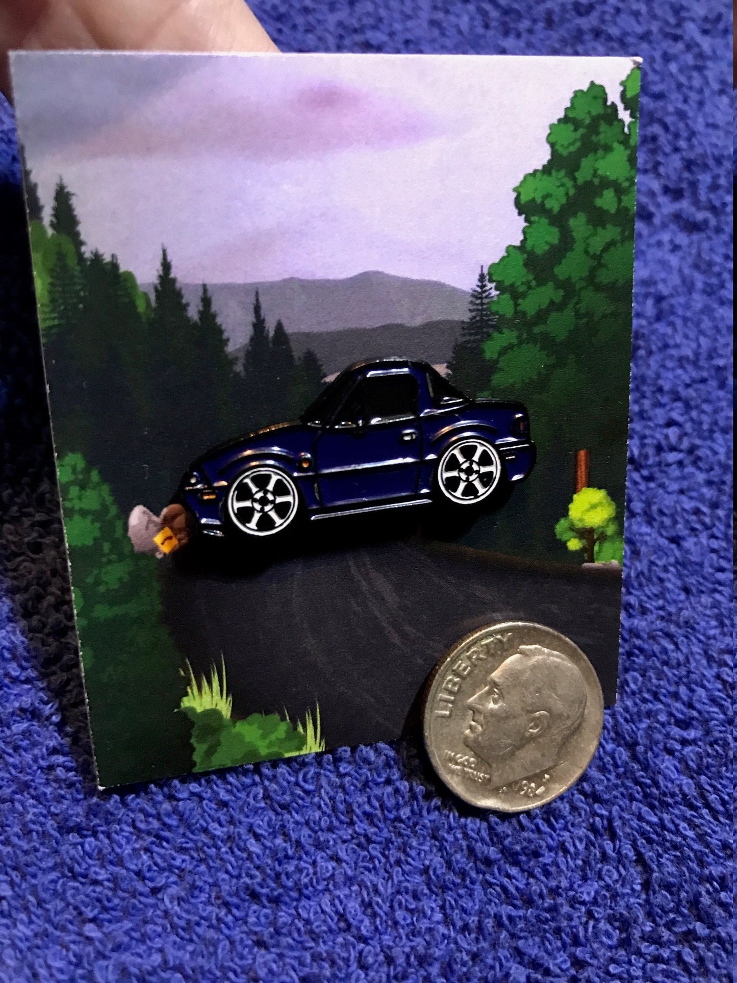 NA Montego Blue #Enamel Auto #LapelPins - #Miata #MX5 #Roadster