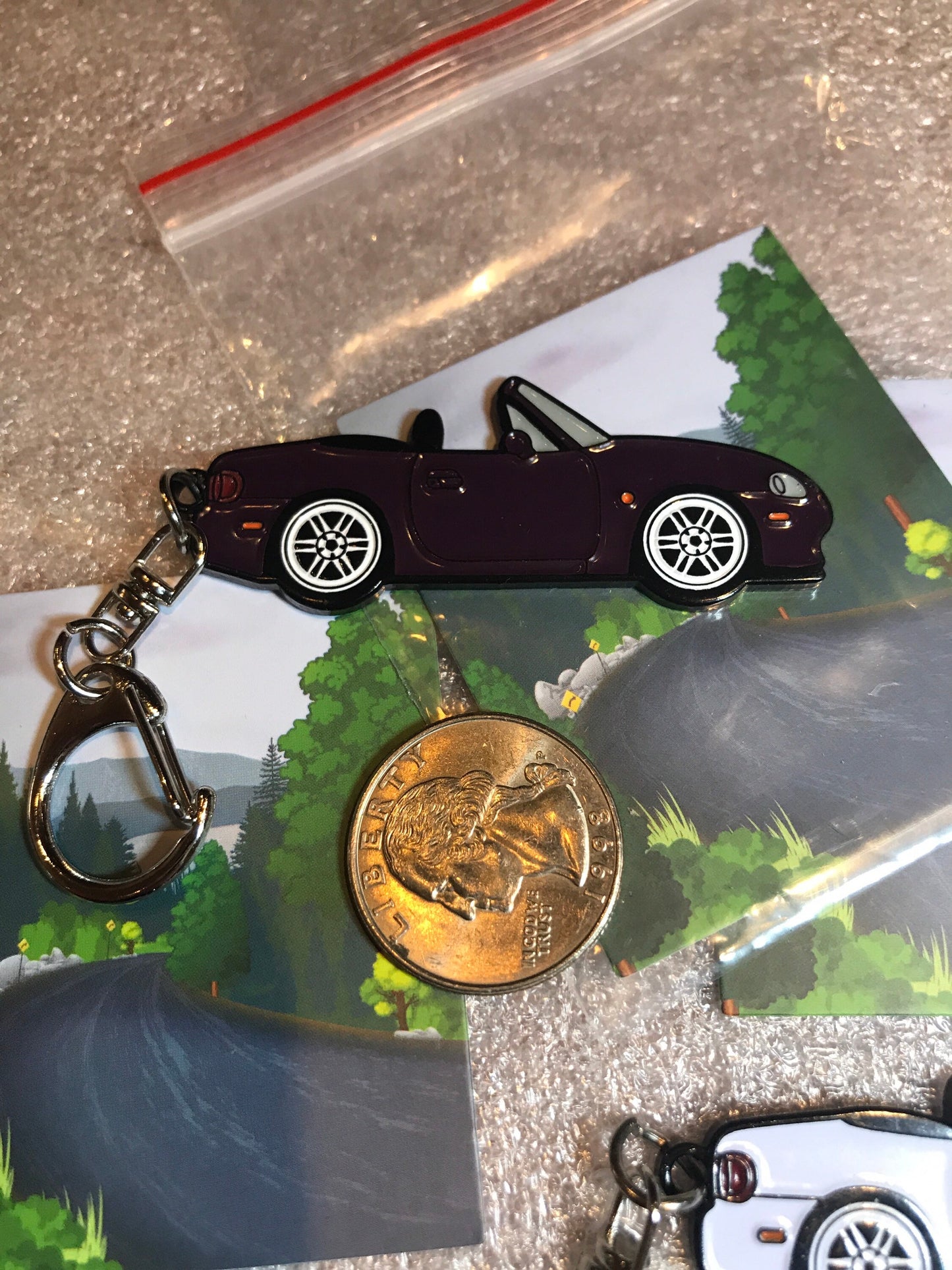 MERLOT MICA NB #Miata #MX5 Baked Enamel Pin #Keychains auto car pins