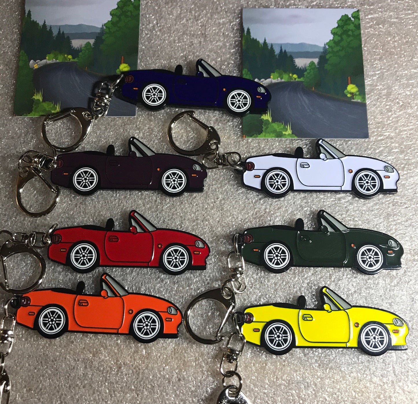 MERLOT MICA NB #Miata #MX5 Baked Enamel Pin #Keychains auto car pins