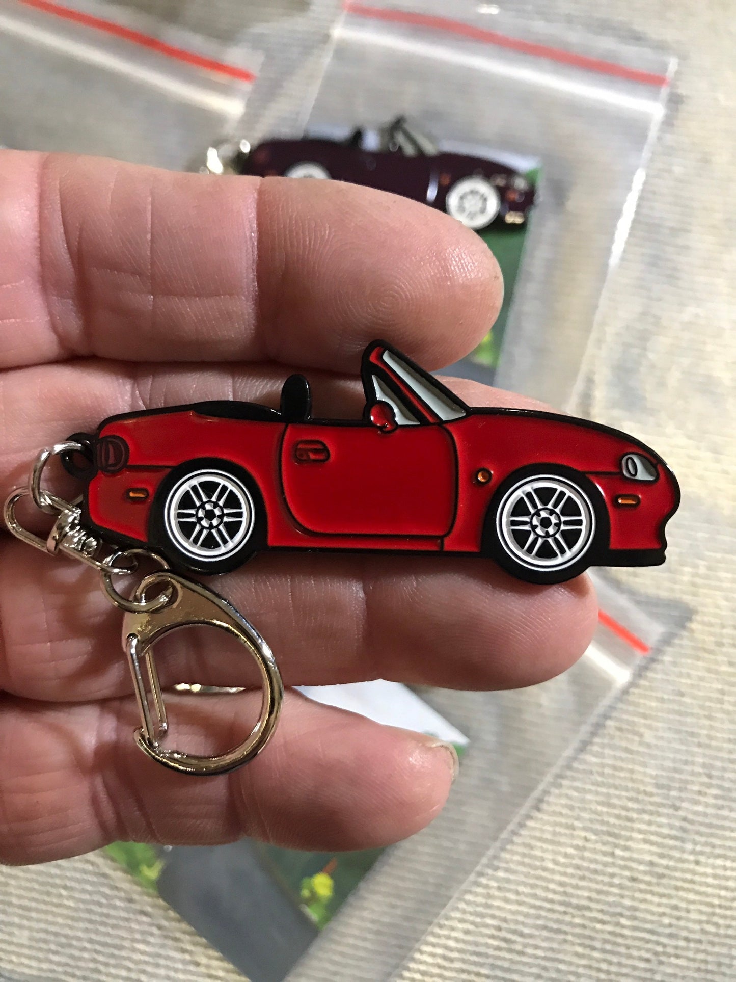 NB #Miata #MX5 Keychains Baked Enamel pin #Keychains car 7 COLORS