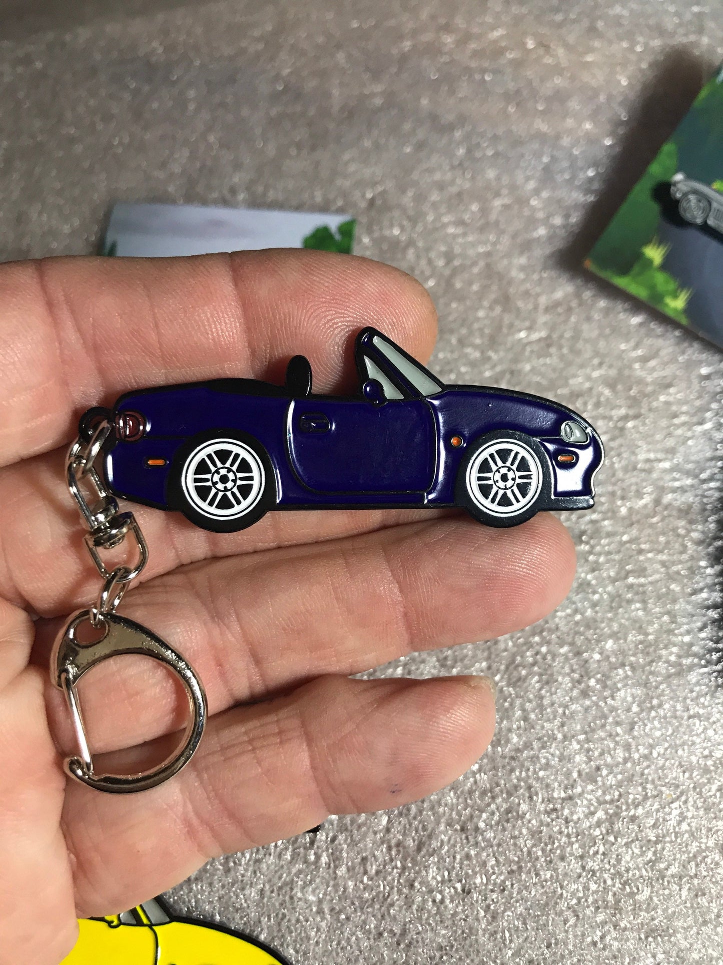 NB #Miata #MX5 Baked Enamel #Keychains #carpins STARLIGHT BLUE