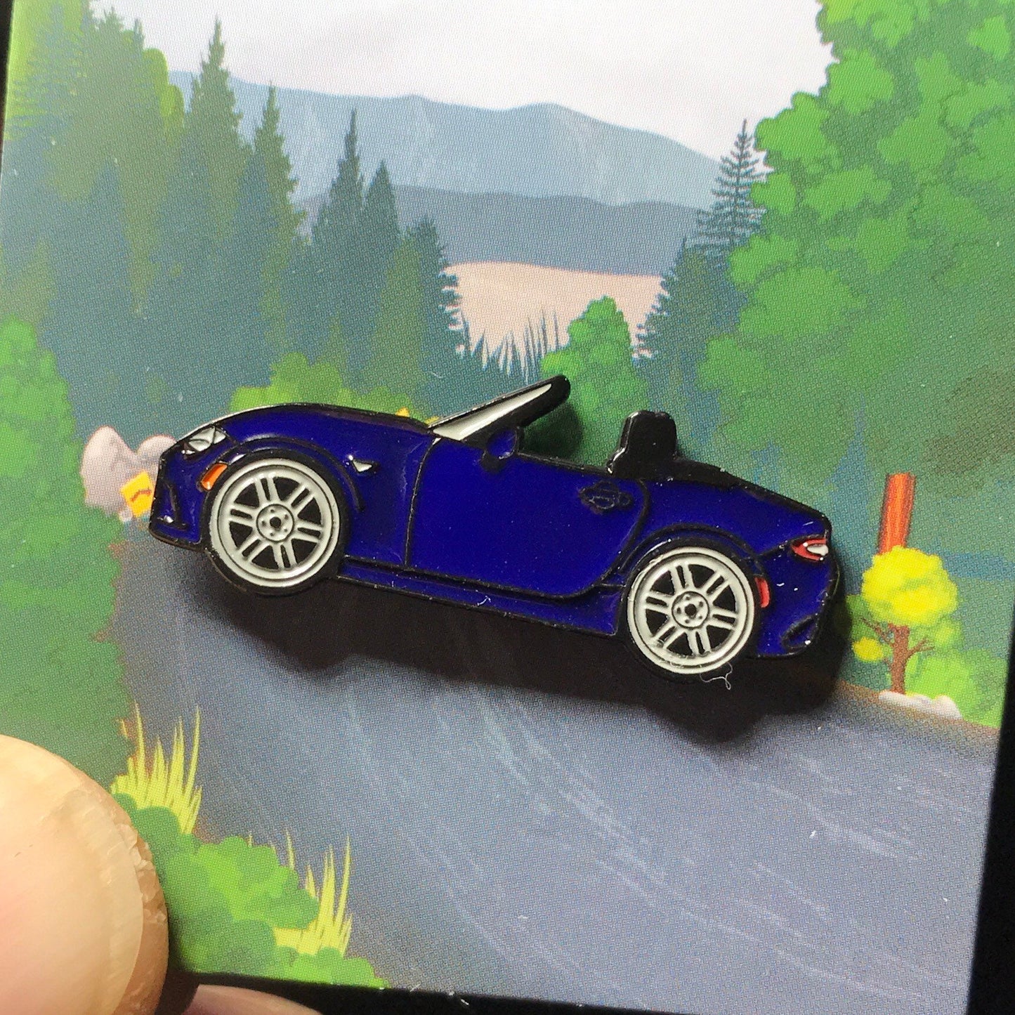 ND Mazda Miata MX5 Enamel Auto Lapel Pin STORMY BLUE Collect them!