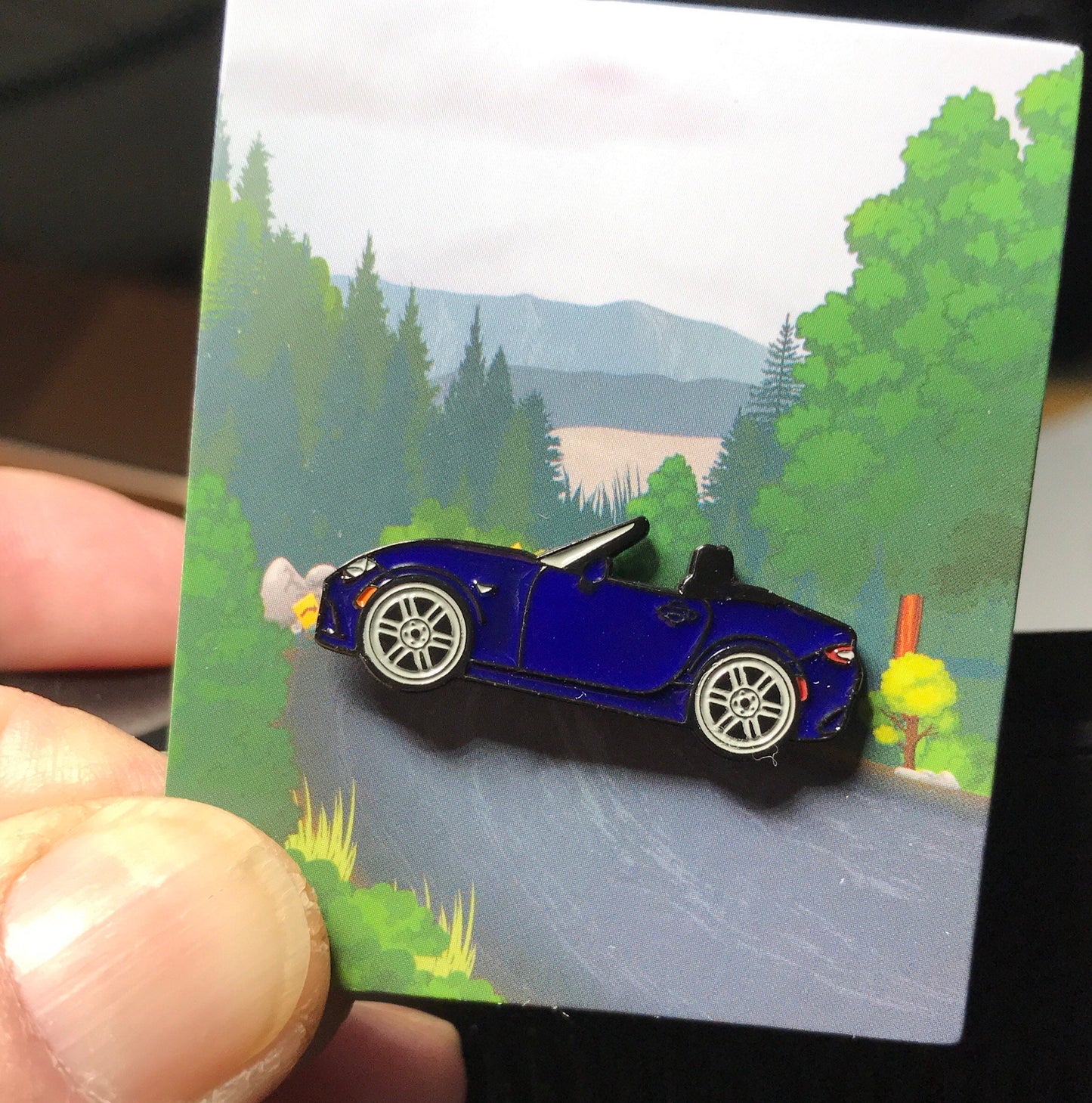 ND Mazda Miata MX5 Enamel Auto Lapel Pin STORMY BLUE Collect them!