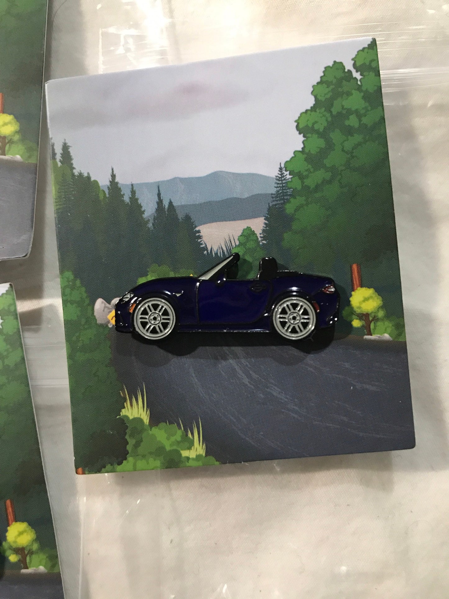 ND Mazda Miata MX5 Enamel Auto Lapel Pin STORMY BLUE Collect them!