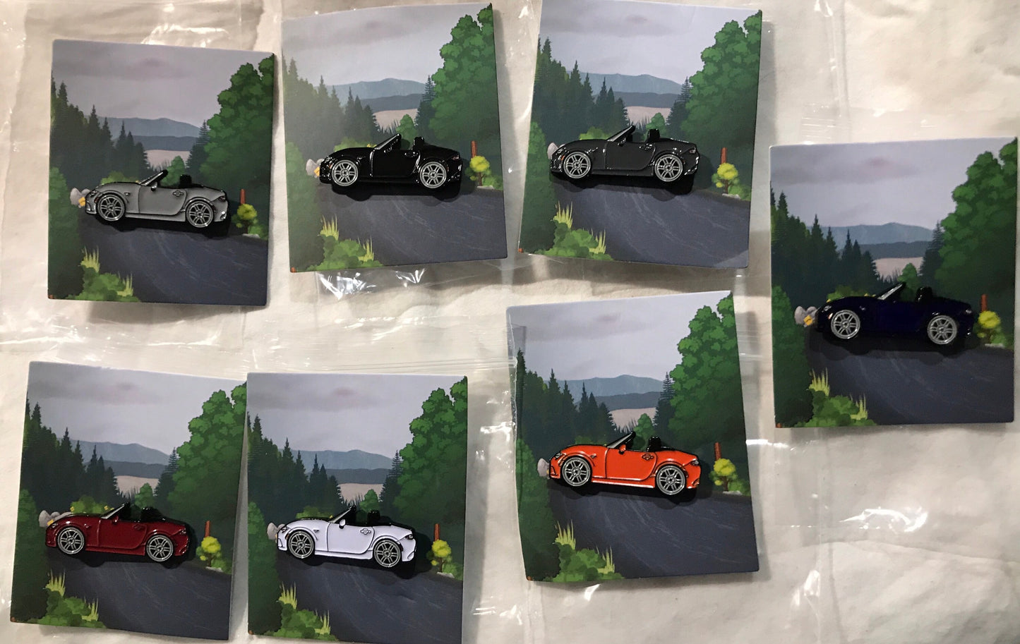 ND Mazda Miata MX5 Enamel Auto Lapel Pin RED Collect them!
