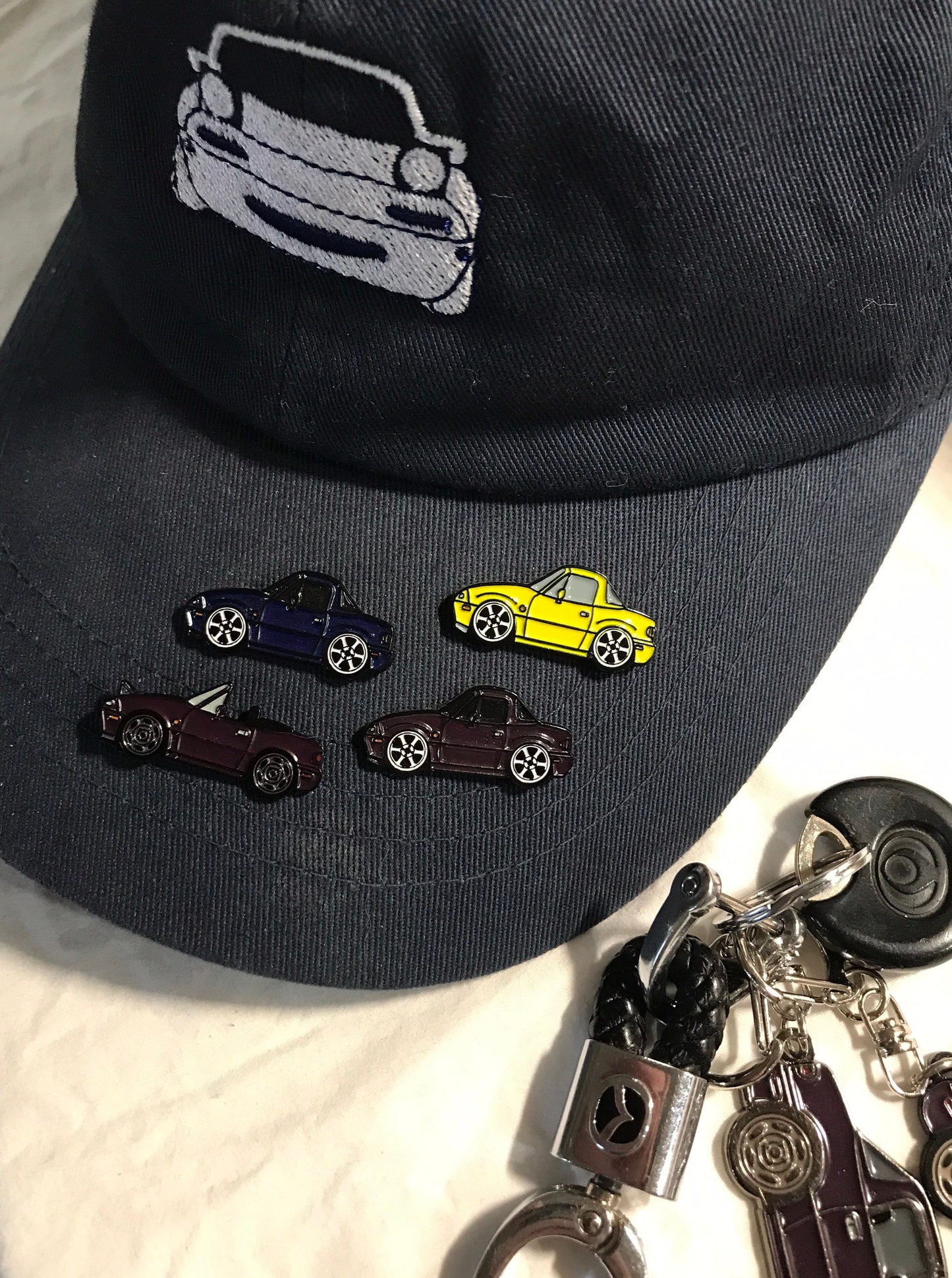 NA Mazda Miata MX5 Enamel Auto Lapel Pin MERLOT Collect them!