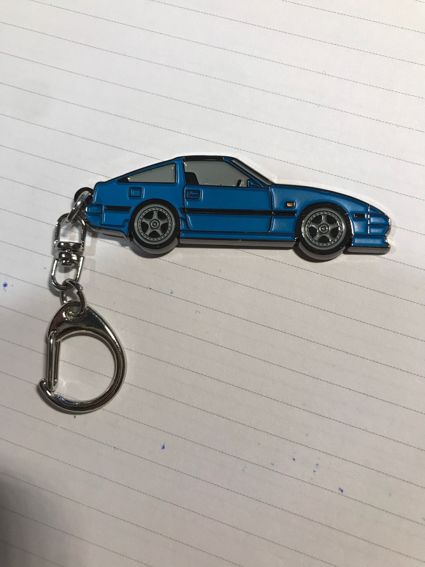 NIssan 300ZX-Z31 V2 Enamel on metal #BakedEnamel #Keychains BLUE Enamel