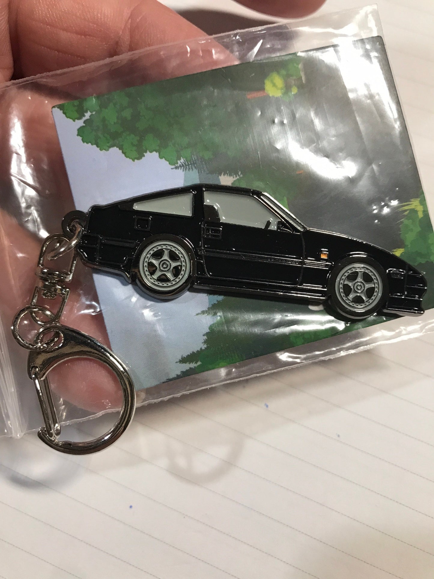 NIssan revised 300ZX-Z31 V2 Enamel on metal #BakedEnamel #Keychains BLACK Enamel Car Pins