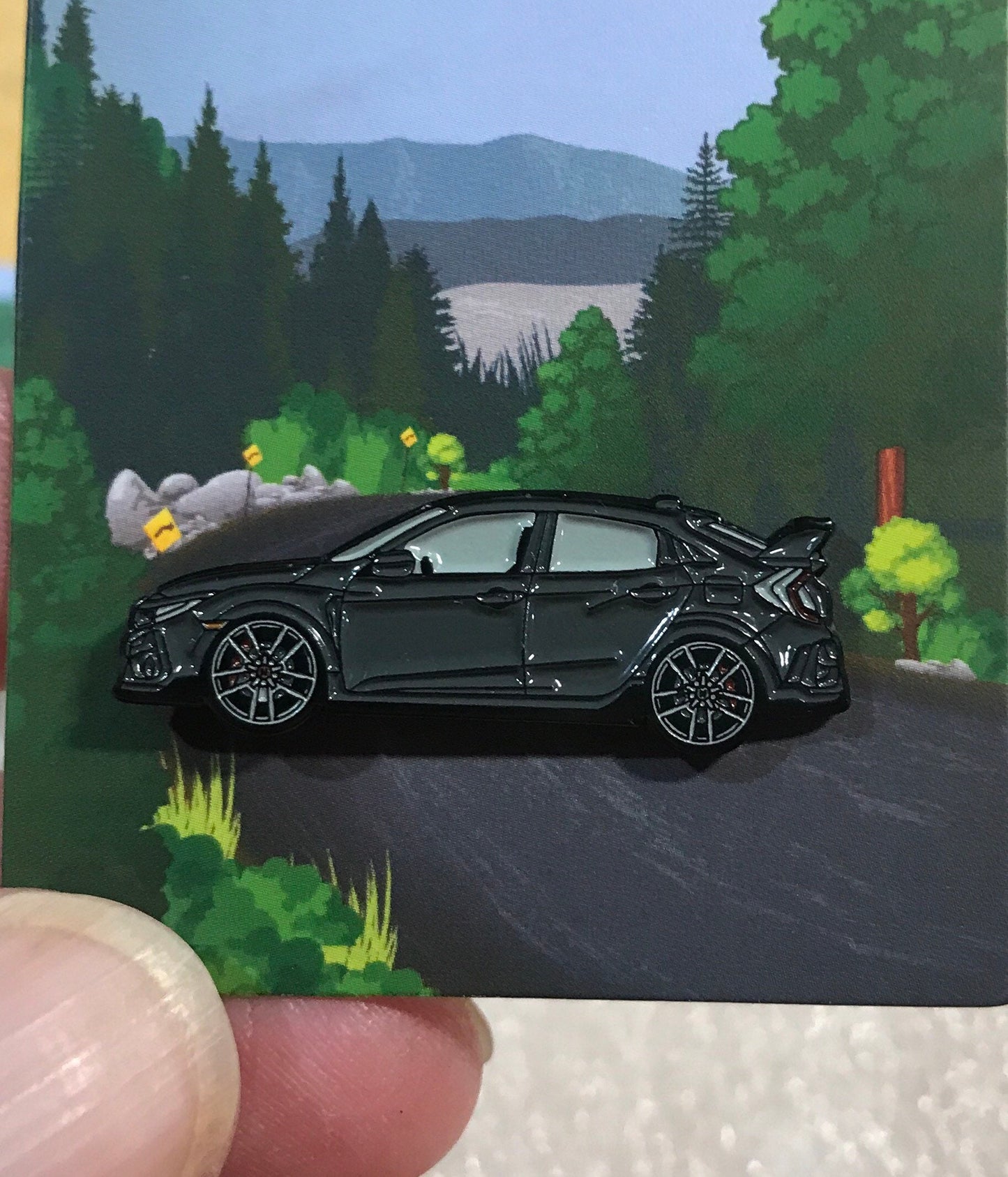 Pins Civic CTR for Honda Enamel on Metal 6 Colors