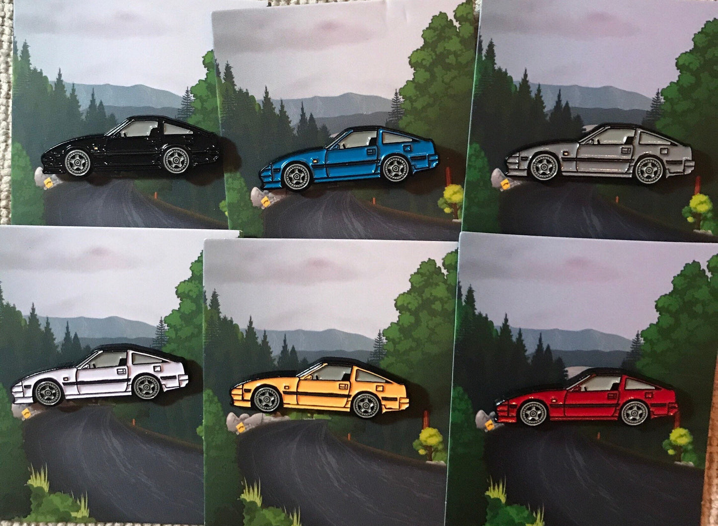 Pins for 300ZX-Z31 V2 - Enamel on metal #Pins - 6 Colors