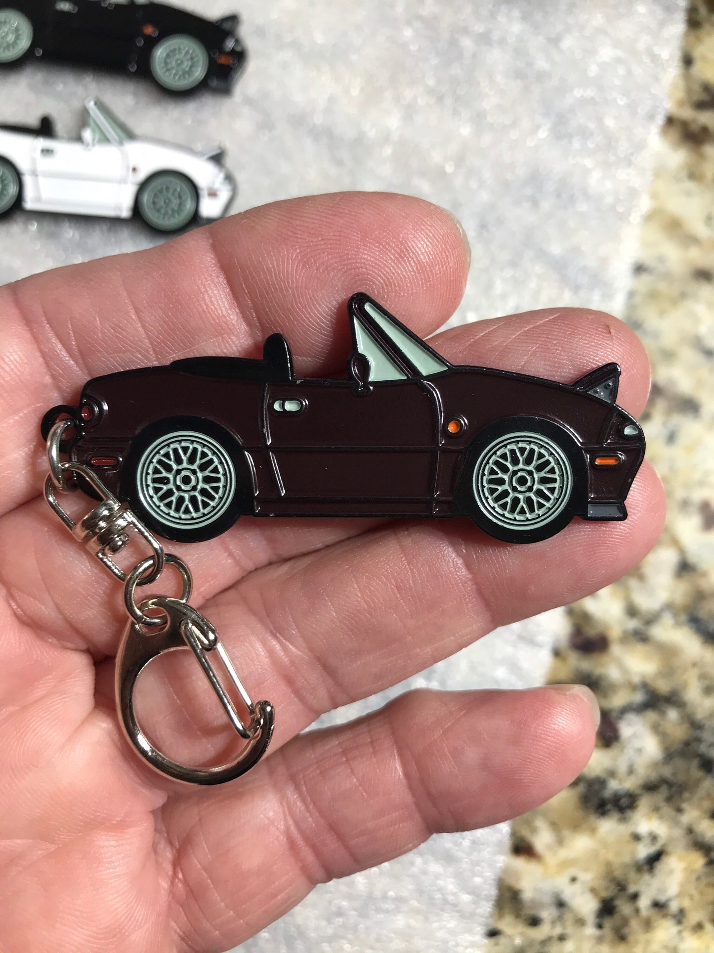 NA Miata Mk1 MX5 Keychains with BBS Wheels 6 Colors Available