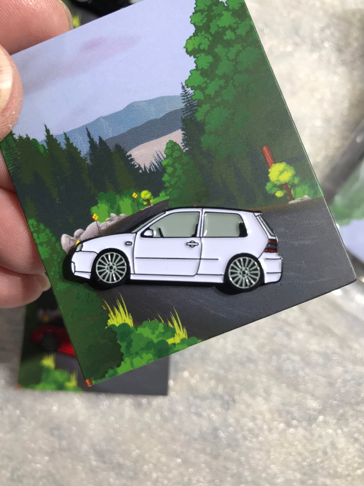 Golf R32 Pin enamel on Metal 6 colors