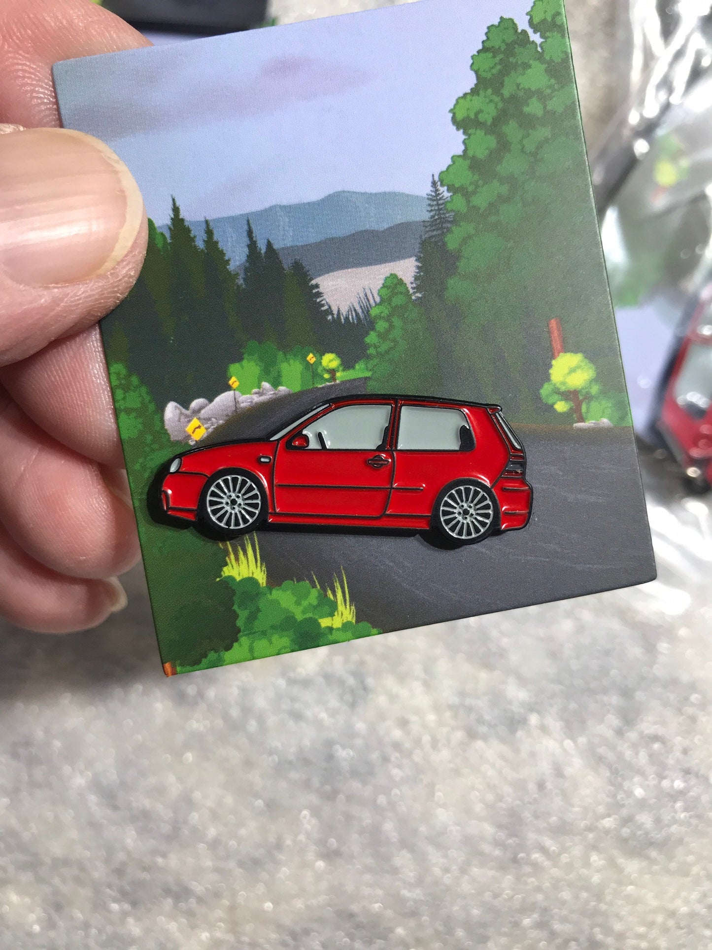 Golf R32 Pin enamel on Metal 6 colors