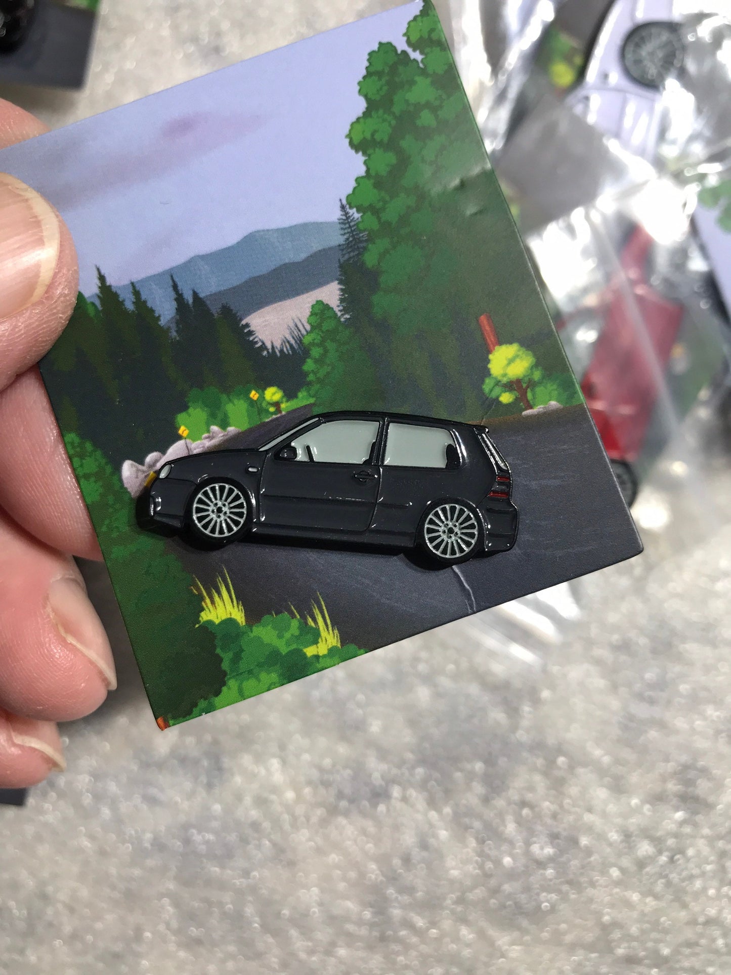 Golf R32 Pin enamel on Metal 6 colors