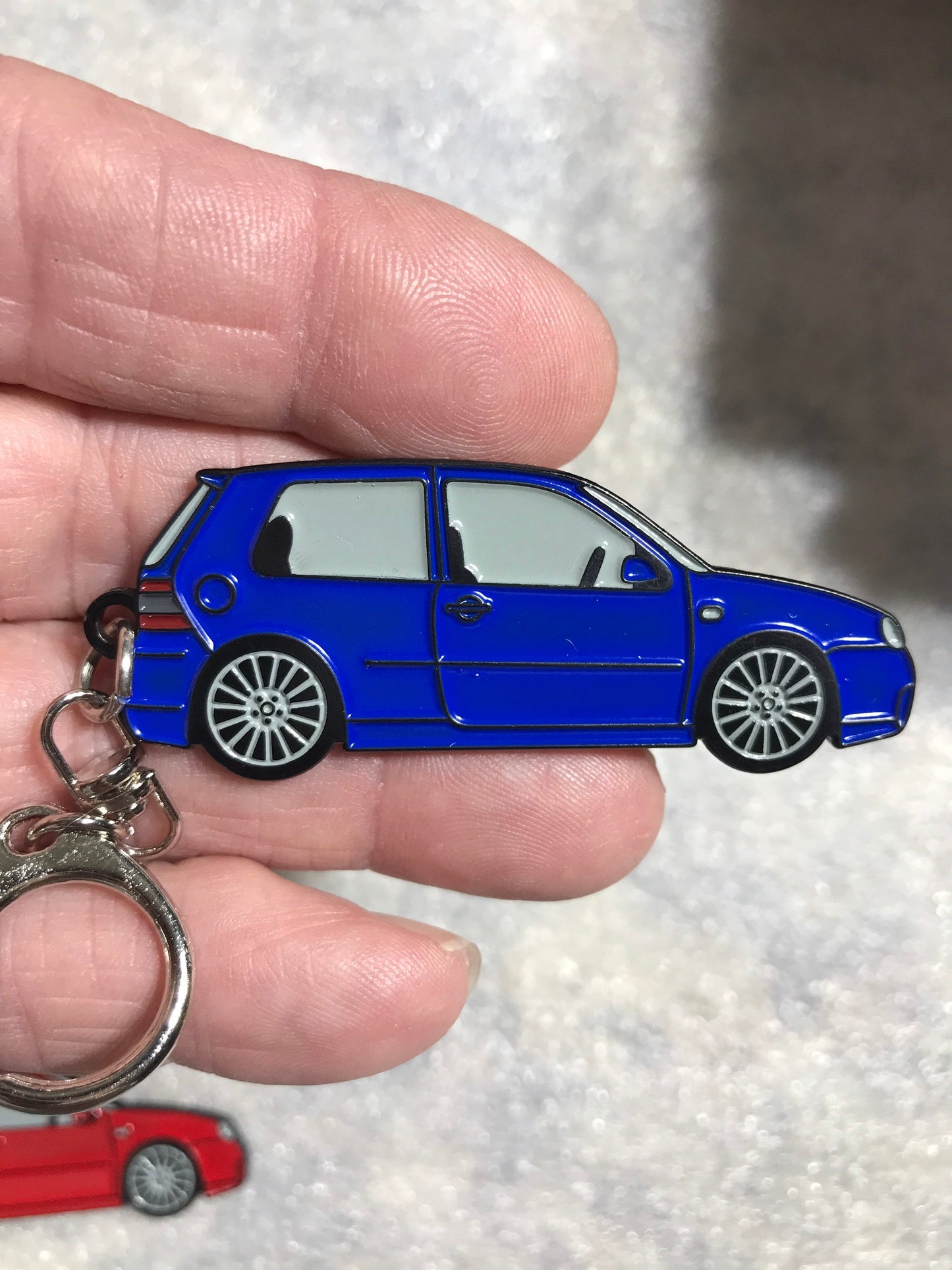 Golf R32 Keychain enamel on Metal 8 colors