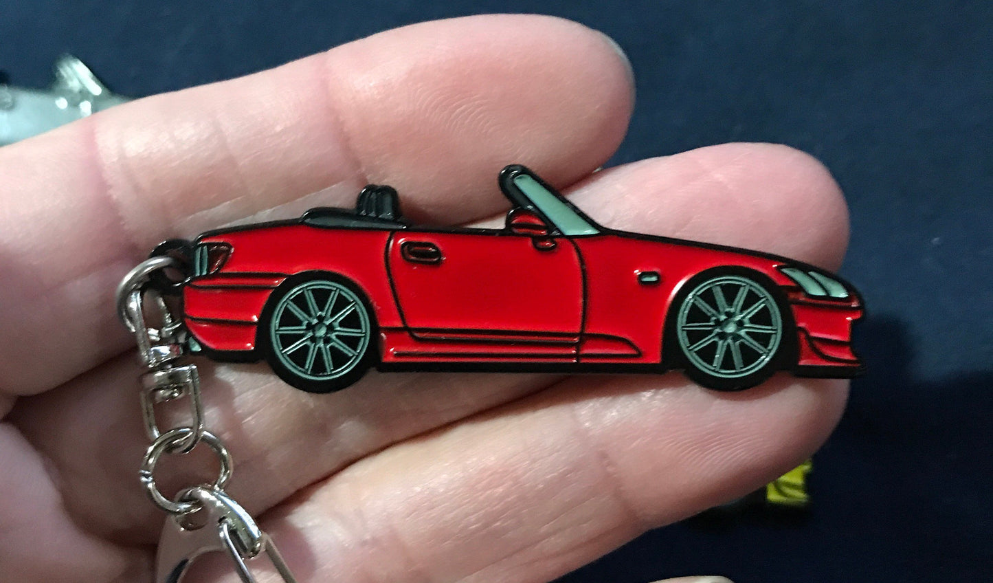 Honda S2000 Keychains enamel on Metal 7 colors available