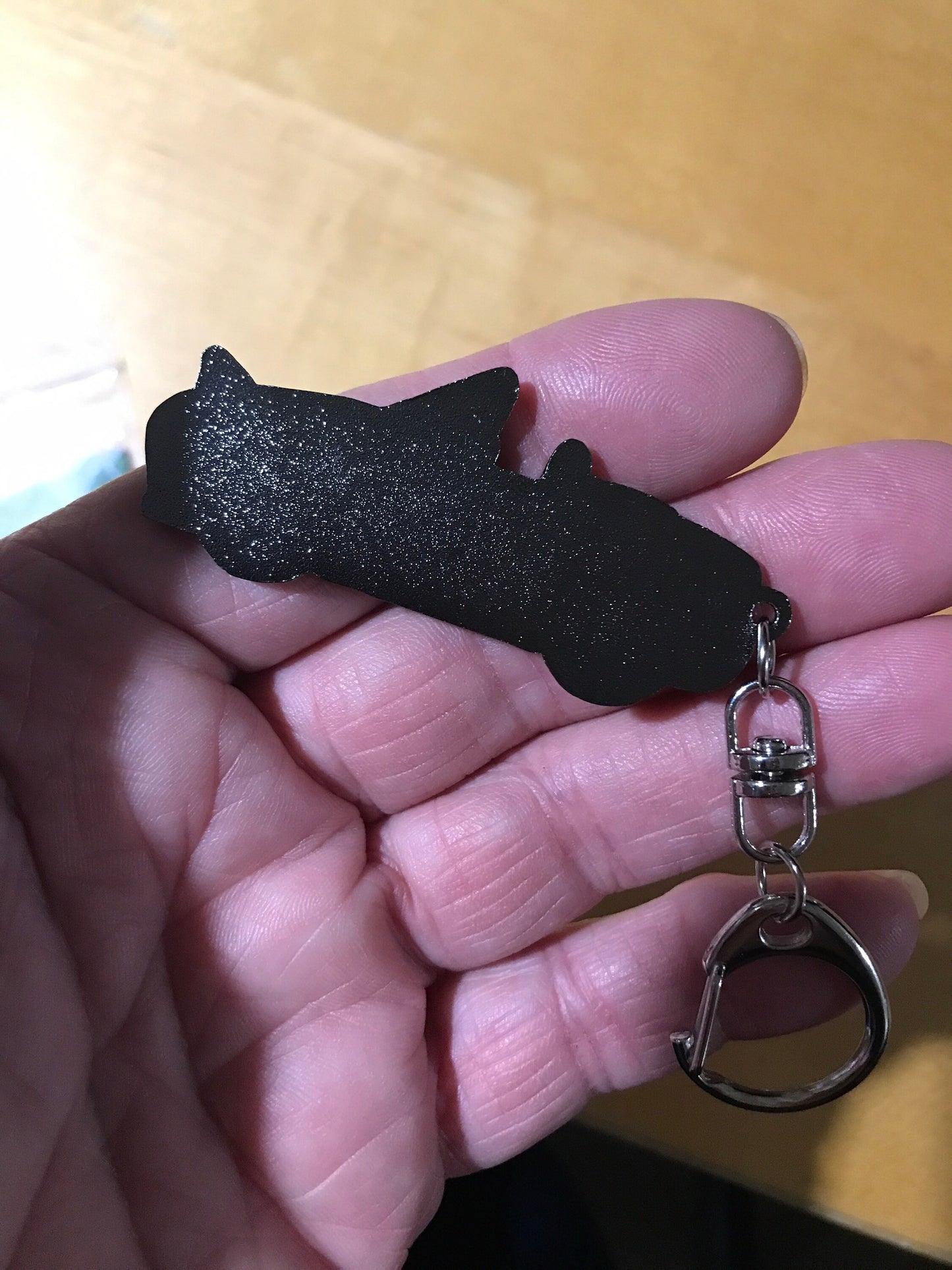 NA Mazda Miata Keychain BLACK MX5 Top Down Lights Up