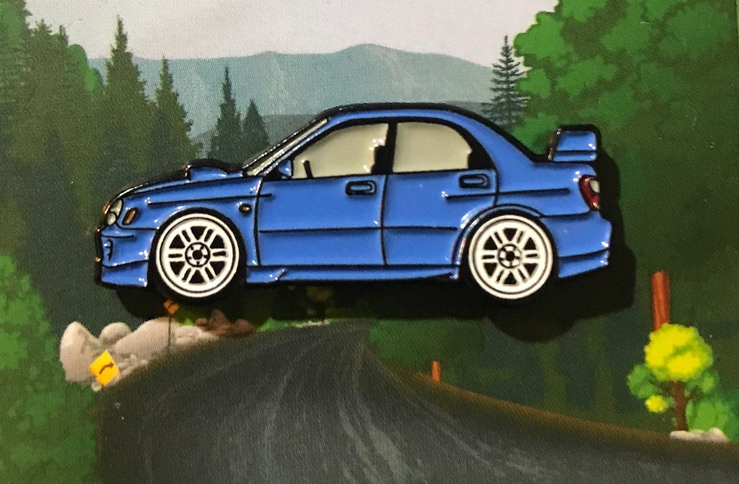 Enamel on Metal Pin for WRX and for Sti Pins for Subaru PinBadges Pin Back design