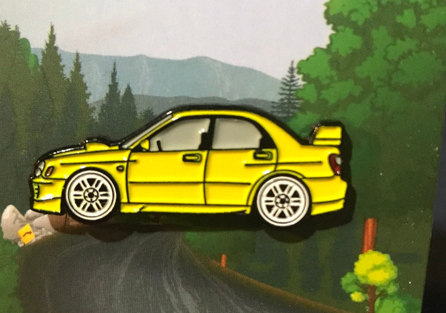 Enamel on Metal Pin for WRX and for Sti Pins for Subaru PinBadges Pin Back design