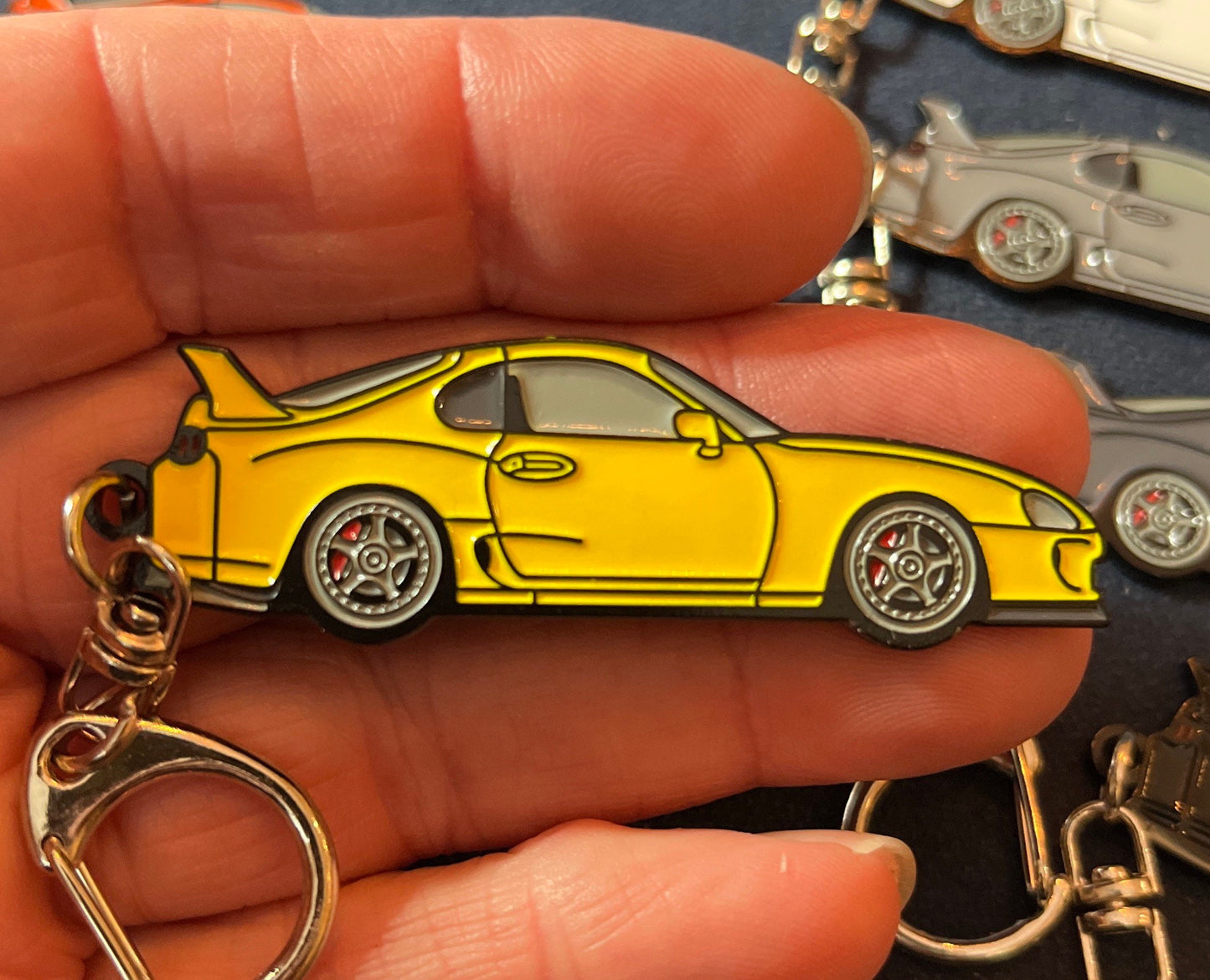 Toyota Supra Mk4 (93-98) Keychains enamel on Metal 9 colors available