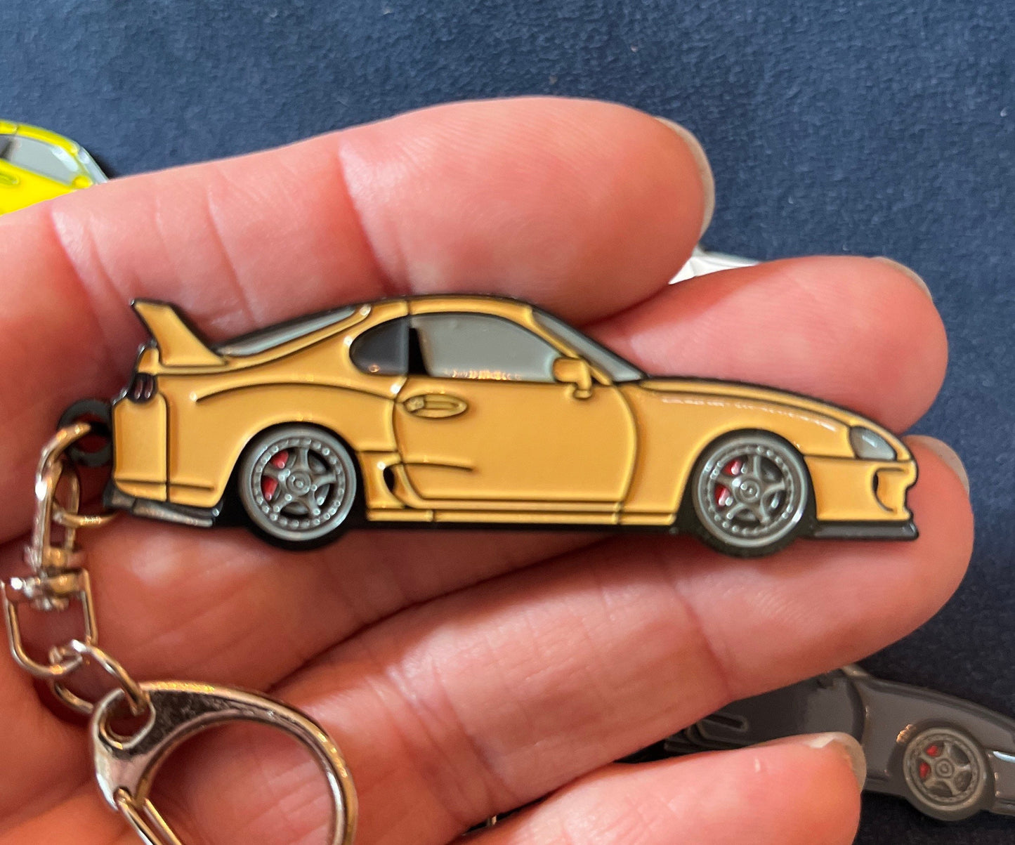 Toyota Supra Mk4 (93-98) Keychains enamel on Metal 9 colors available