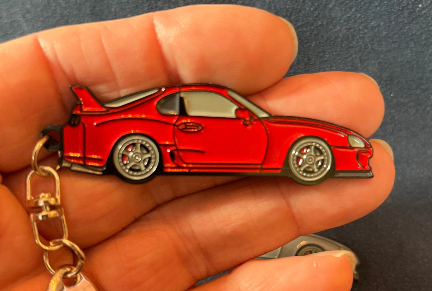 Toyota Supra Mk4 (93-98) Keychains enamel on Metal 9 colors available