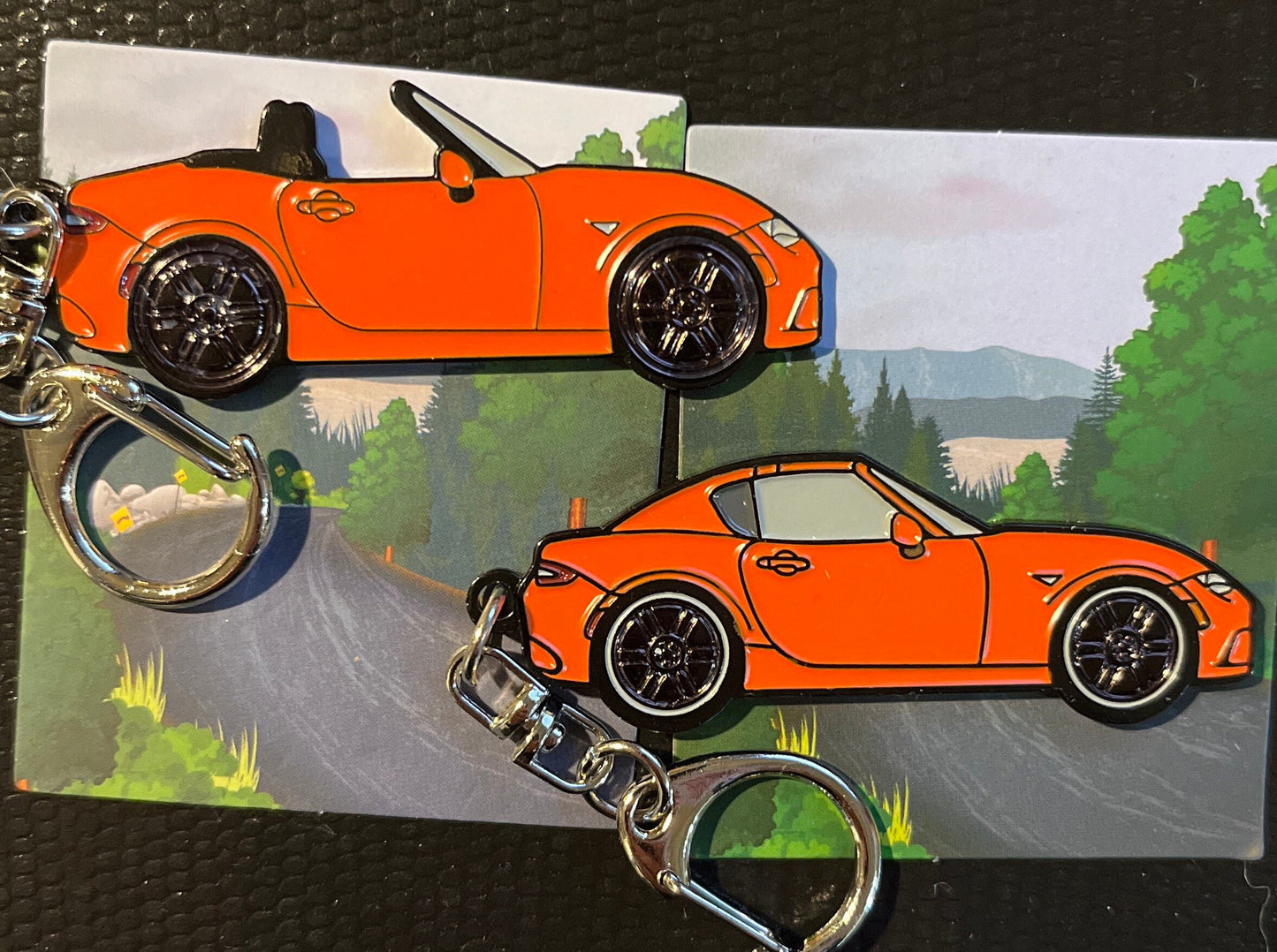 ND #Miata #MX5 #BakedEnamel #Keychains ORANGE MX5 30th anniversary edition