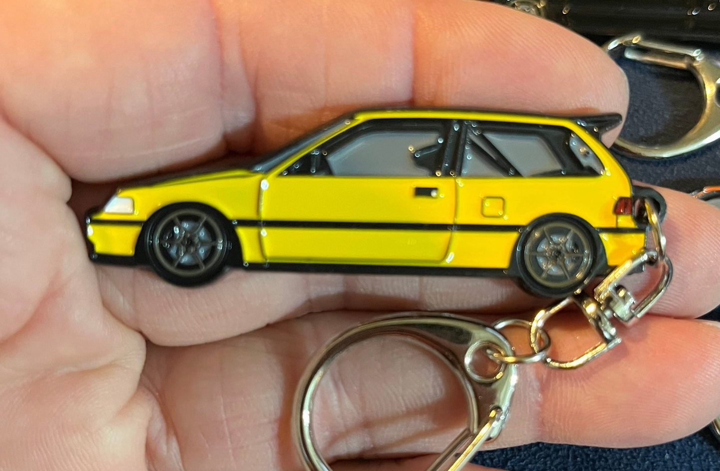 Honda Civic EF Hatchback Keychain - enamel on Metal -9 colors available