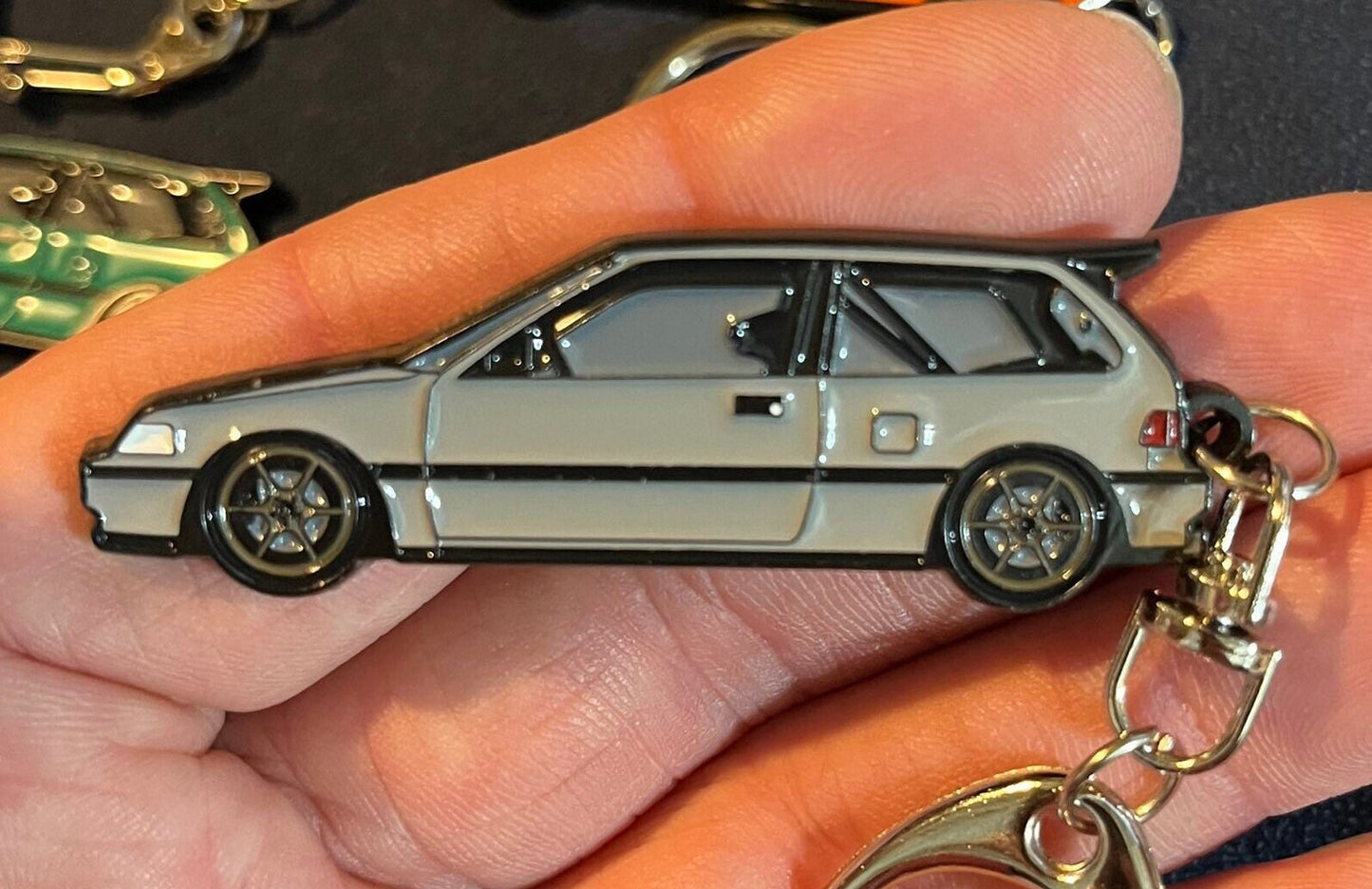 Honda Civic EF Hatchback Keychain - enamel on Metal -9 colors available