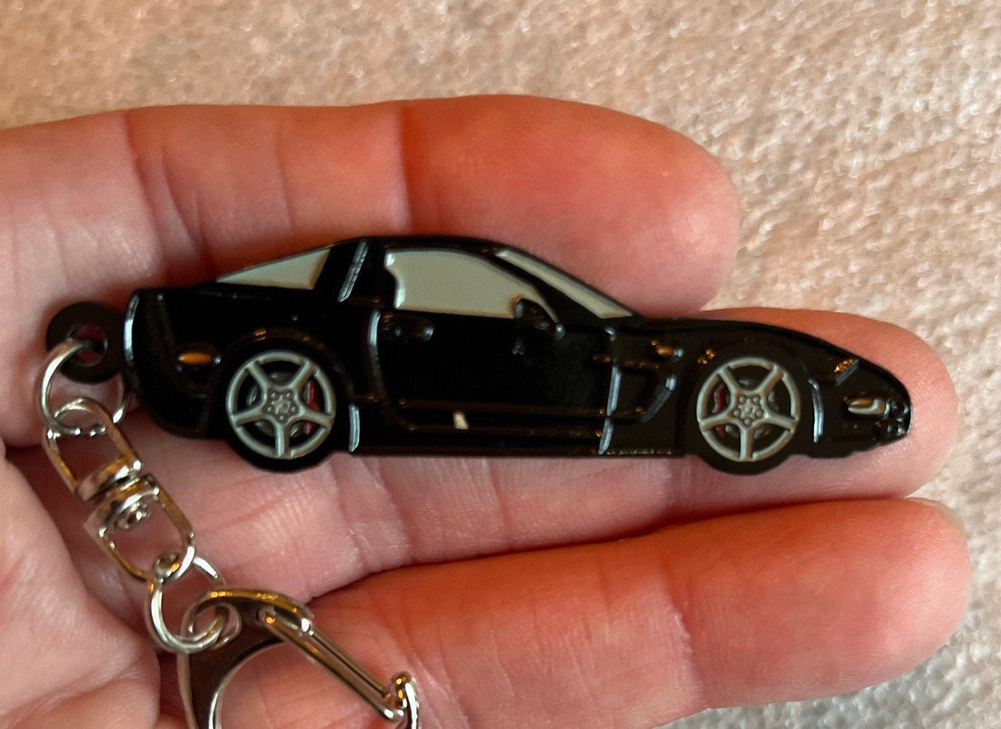 Corvette C5 Coupe Keychains 8 colors available enamel on metal