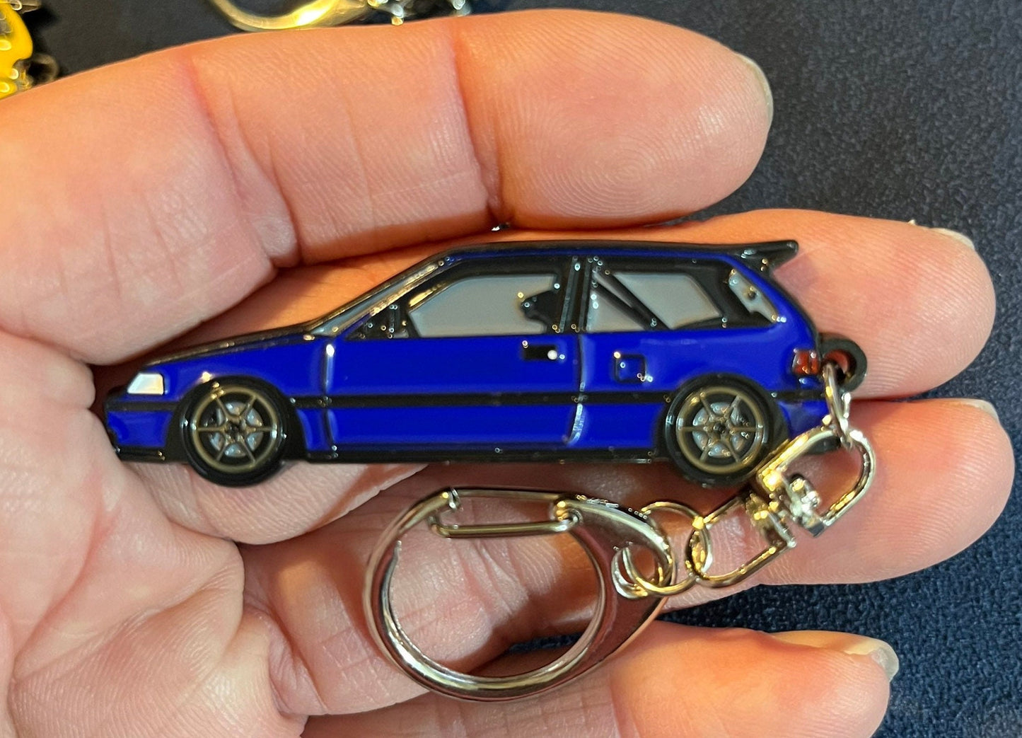 Honda Civic EF Hatchback Keychain - enamel on Metal -9 colors available