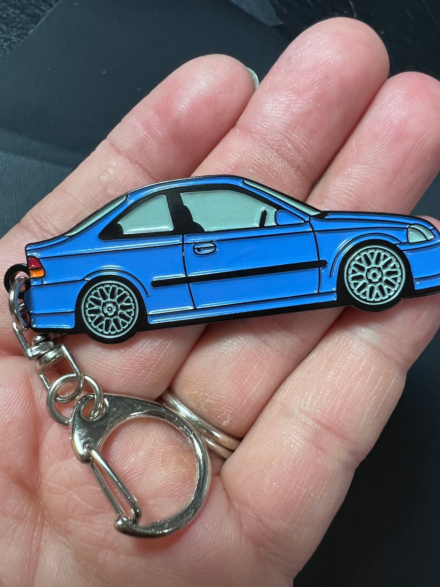 Keychains 1998 ej1 Civic Coupe 2-door for Honda, choose your color! key chain, enamel, great gift for Honda lovers!