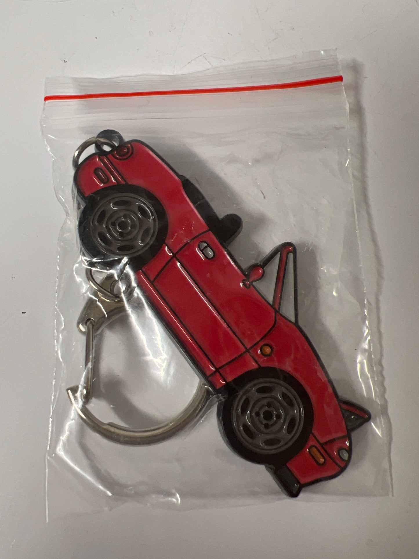 NA Mazda Miata Keychain RED MX5 Top Down Lights Up