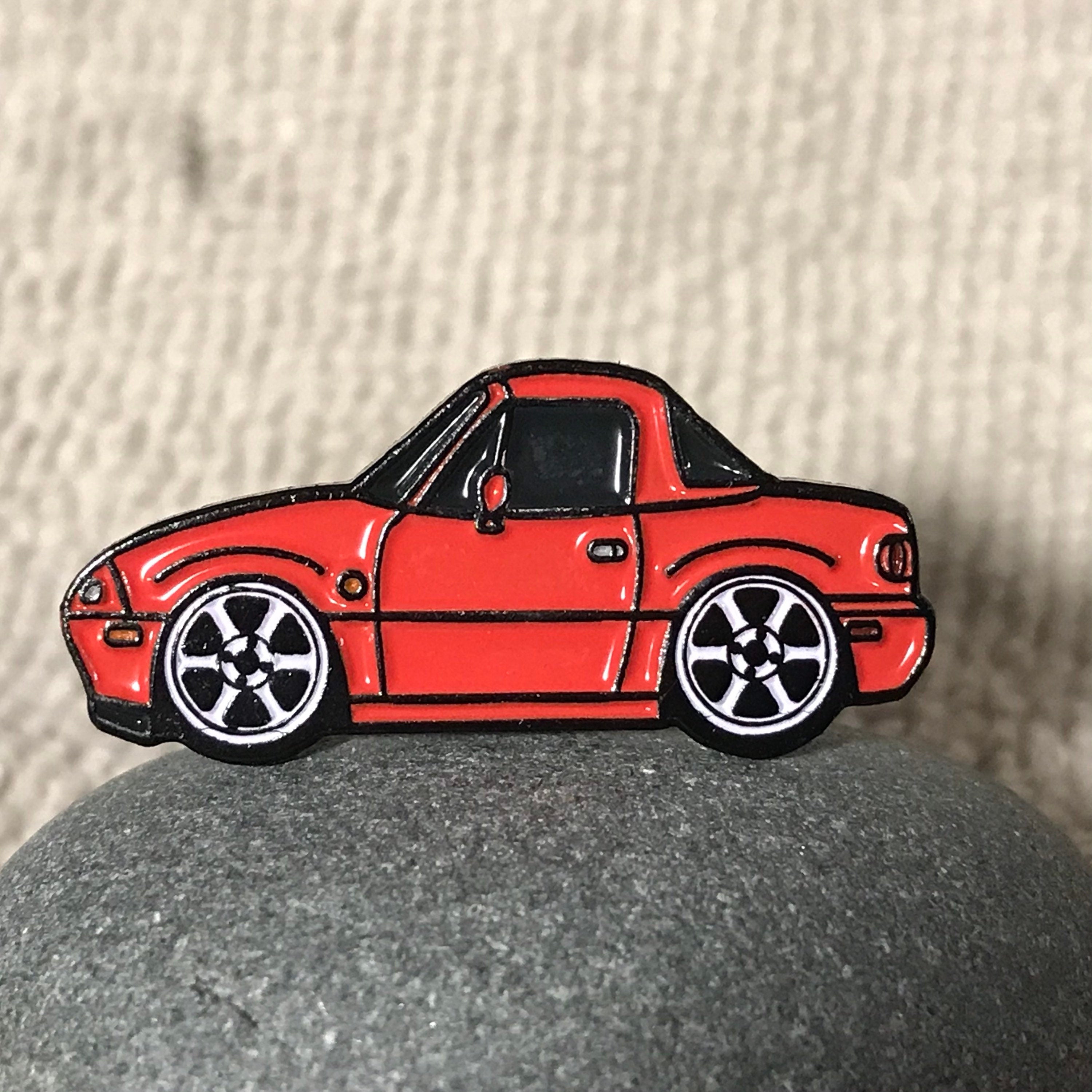 Auto Pin Collection Enamel Auto Pins - NA RED Miata MX5 Roadster Lapel Pin – Car Pin Collection