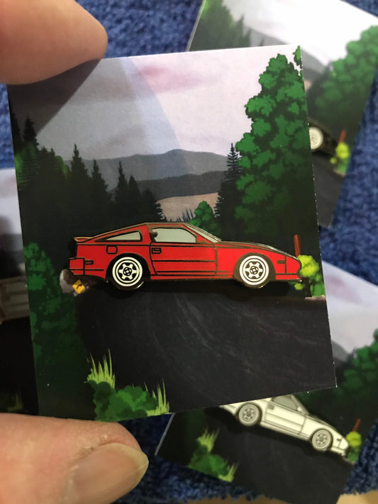NISSAN #300ZX #Z31 #Enamel #AutoLapelPins - RED