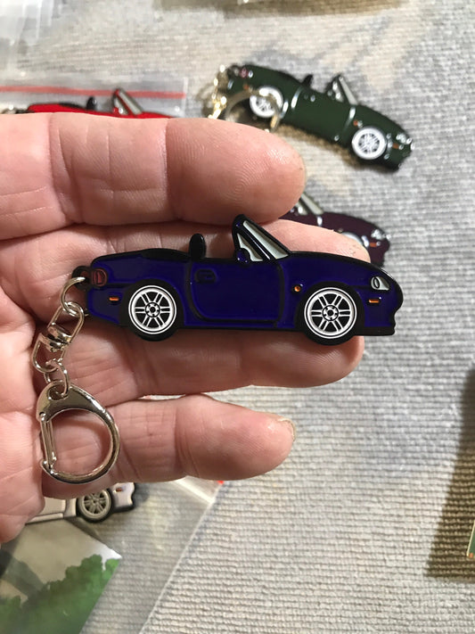 NB #Miata #MX5 Baked Enamel #Keychains #carpins STARLIGHT BLUE