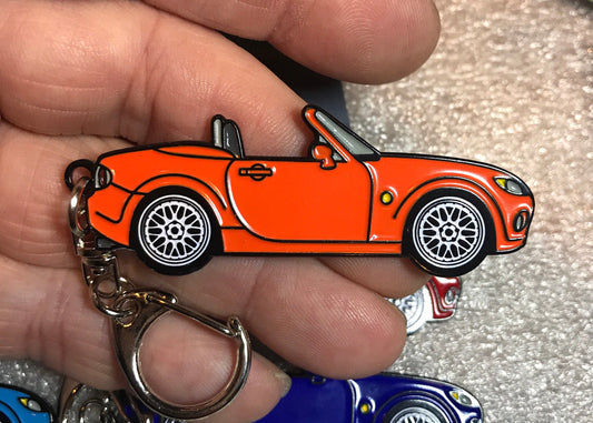 NC #Miata #MX5 #BakedEnamel #Keychains ORANGE #Carpins