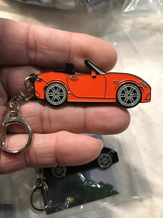ND #Miata #MX5 #BakedEnamel #Keychains ORANGE MX5 30th anniversary edition