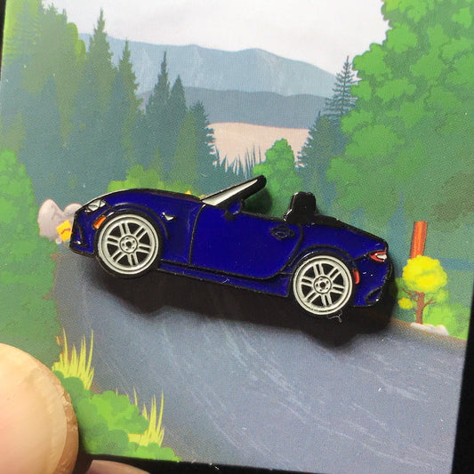 ND Mazda Miata MX5 Enamel Auto Lapel Pin STORMY BLUE Collect them!