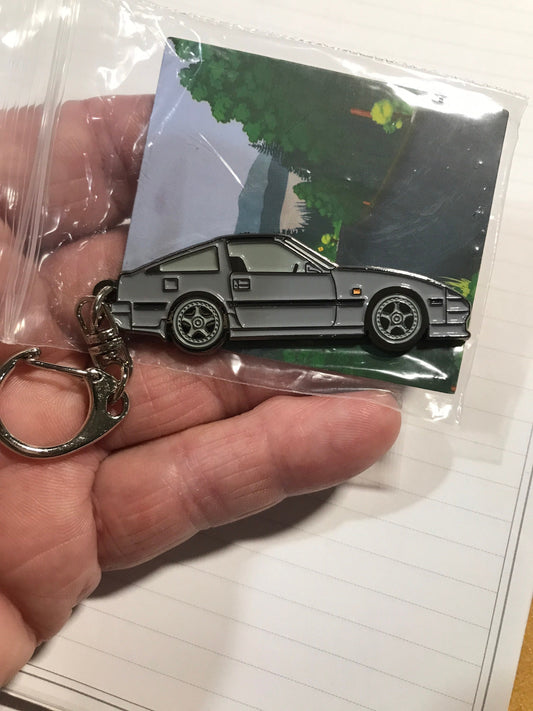 NIssan revised 300ZX-Z31 V2 Enamel on metal #BakedEnamel #Keychains SILVER Enamel Car Pins