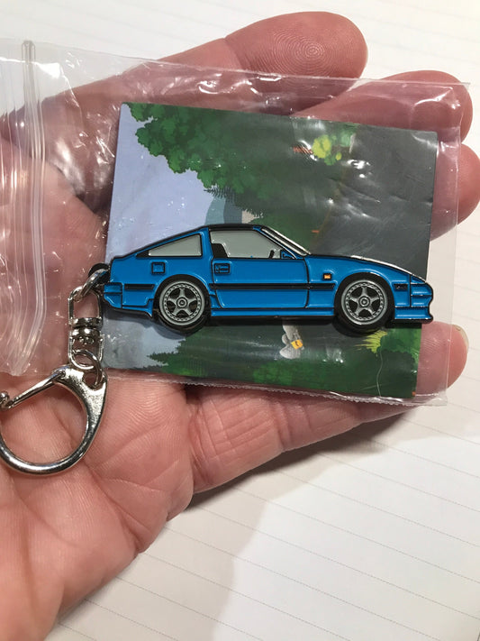 NIssan 300ZX-Z31 V2 Enamel on metal #BakedEnamel #Keychains BLUE Enamel