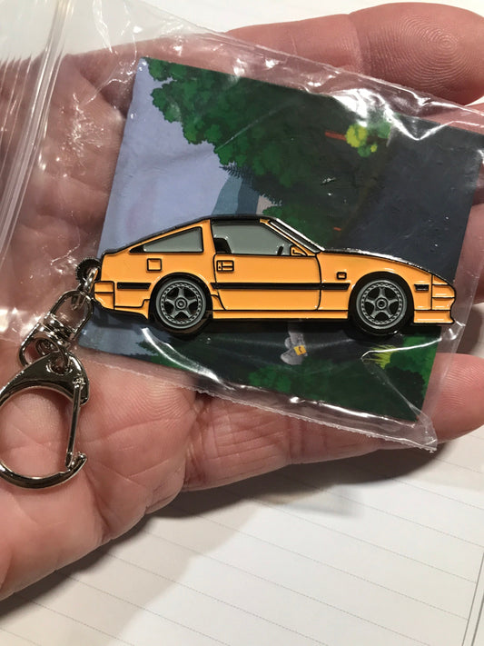 NIssan 300ZX-Z31 V2 Enamel on metal #BakedEnamel #Keychains Tan/Gold Enamel