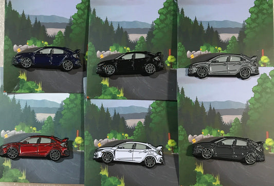 Pins Civic CTR for Honda Enamel on Metal 6 Colors
