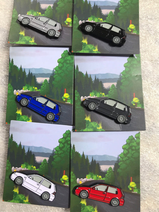Golf R32 Pin enamel on Metal 6 colors