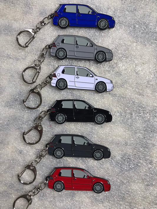 Golf R32 Keychain enamel on Metal 8 colors