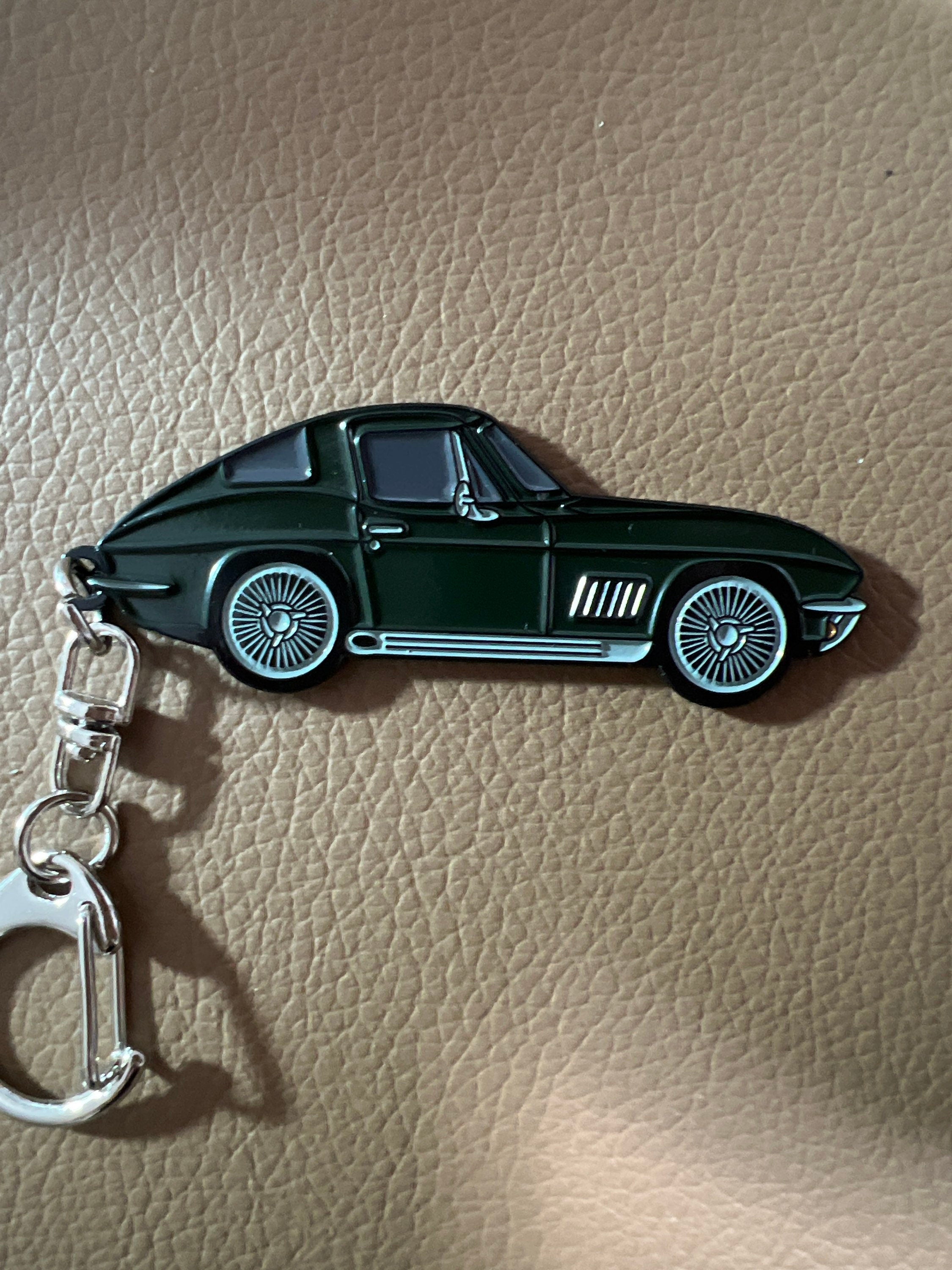 C2 #Corvette #Baked Enamel Keychains Dark Green, BRG #Stingray, great ...