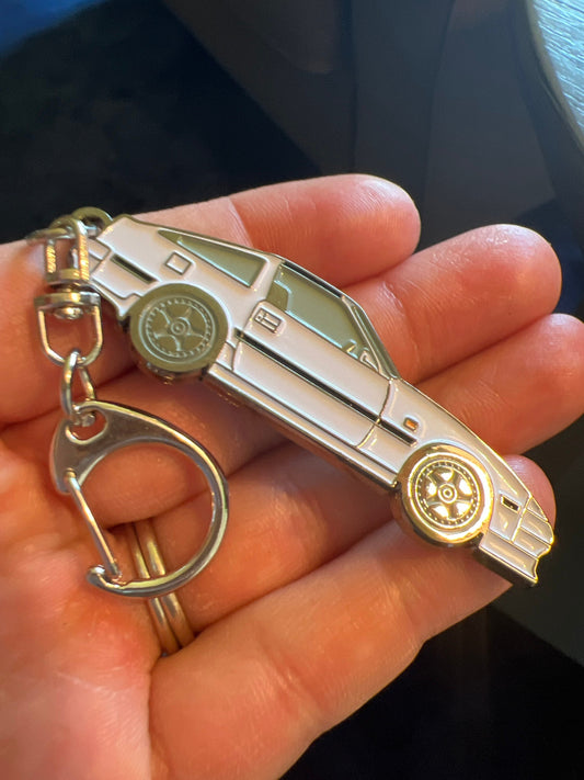 NIssan 300ZX-Z31 Enamel on metal #BakedEnamel #Keychains WHITE Enamel Car Pins