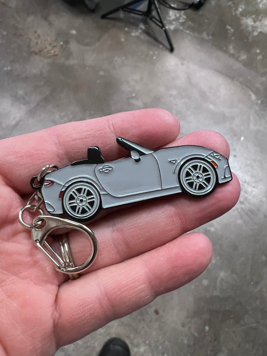 ND #Miata #MX5 #BakedEnamel #Keychains SILVER Car Pins